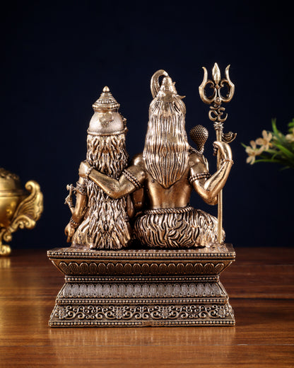 Brass Shiv Parivar Idol – 6" Superfine Carving