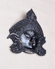 Brass Durga Wall Hanging 8x11 inch black edition