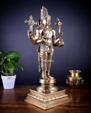 Brass Dhanvantari Sculpture - 20" Height