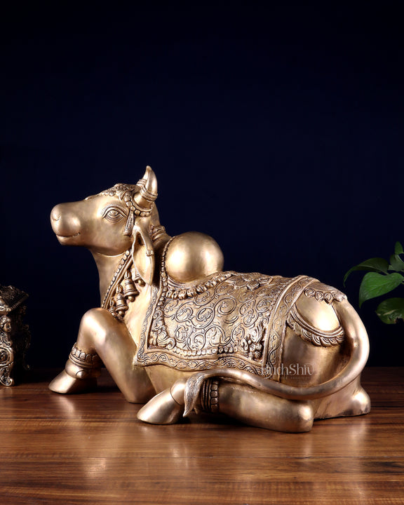 Brass Nandi Statue 21 inch
