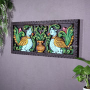 Premium Wood Annam Pakshmi Wall Hanging Panel – Hand-Painted 24 inch wide
