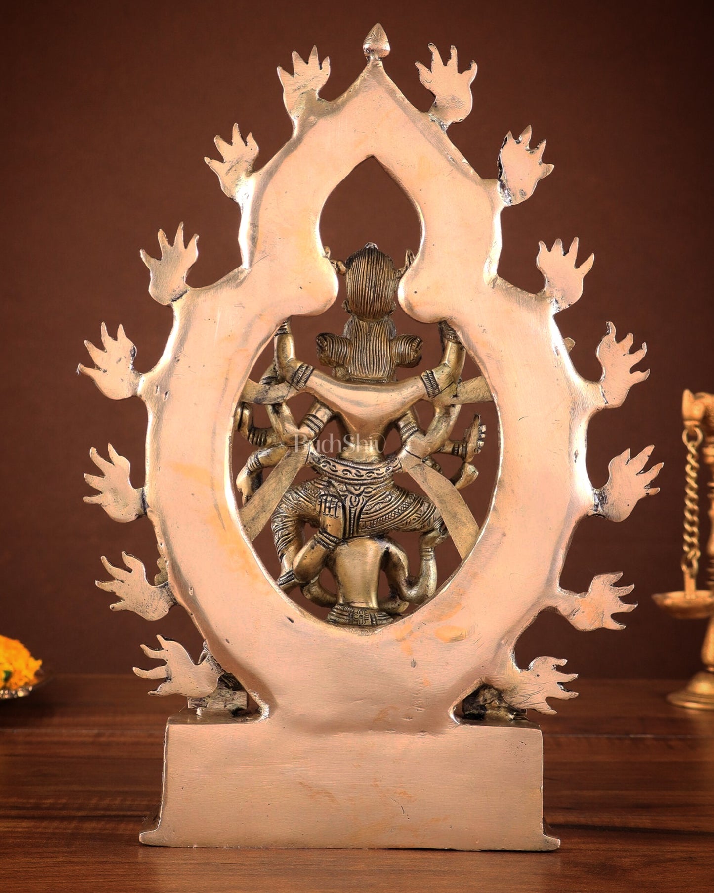 Pure Brass Superfine Goddess Kamakhya Devi Statue 12"