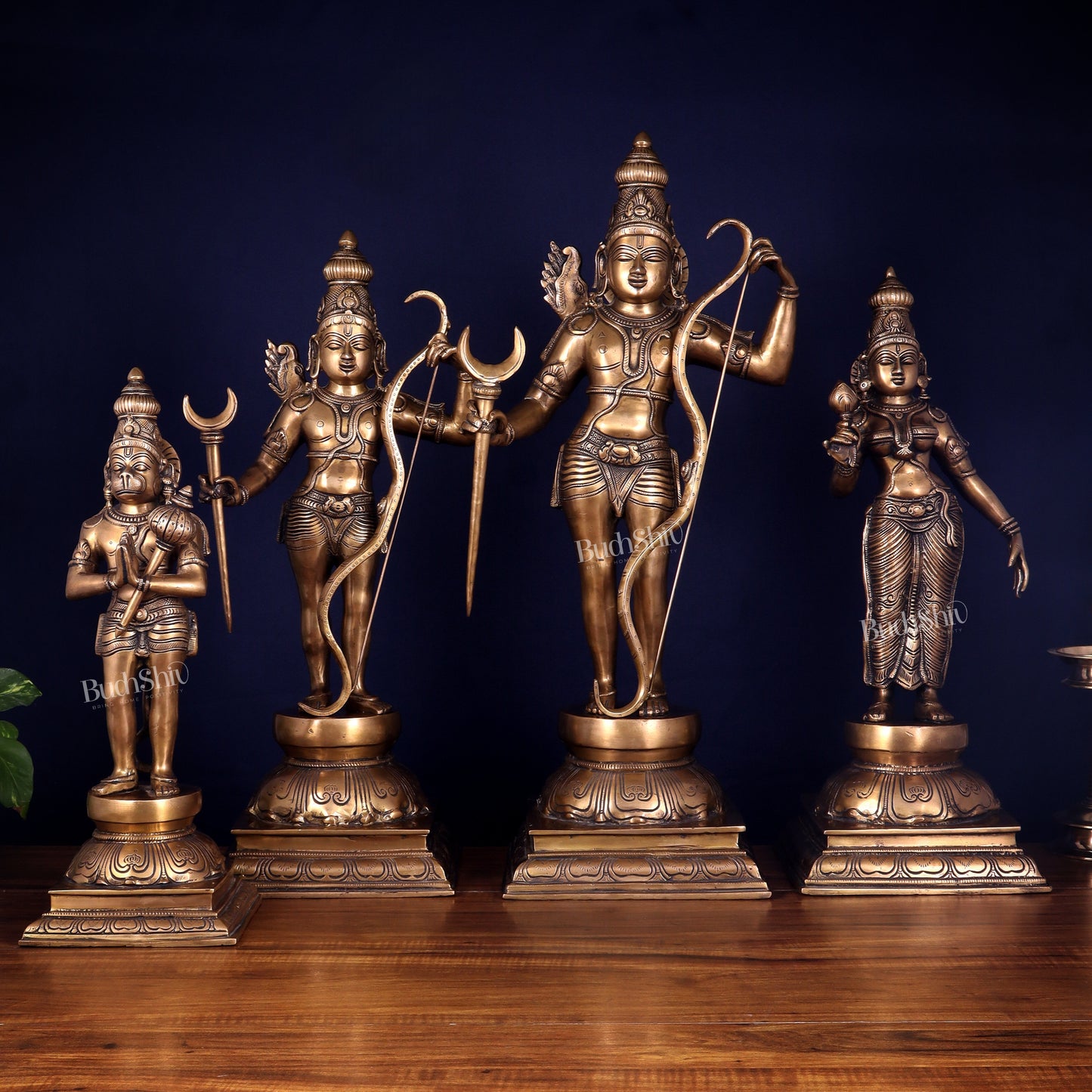 Pure Brass Large Ram Darbar Idol Set - 26"