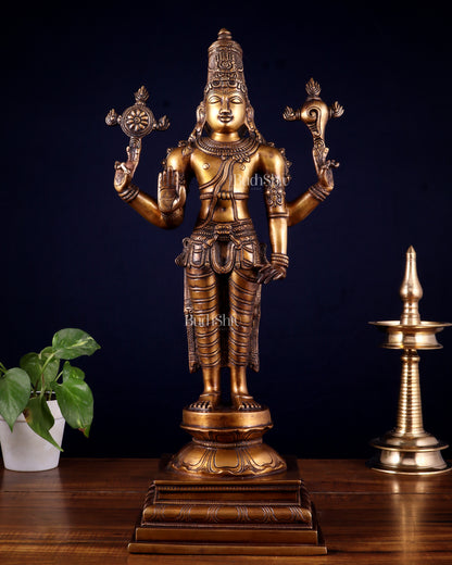 Brass Superfine Vishnu statue - 20.5"