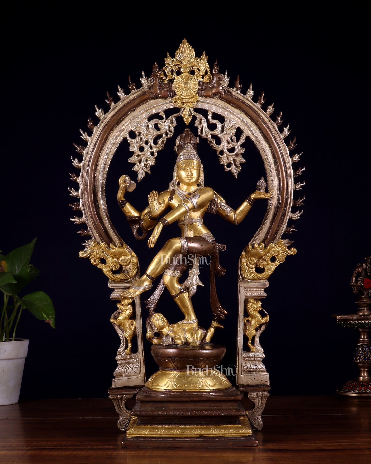 Brass Nataraja statue triple tone - 18" Height