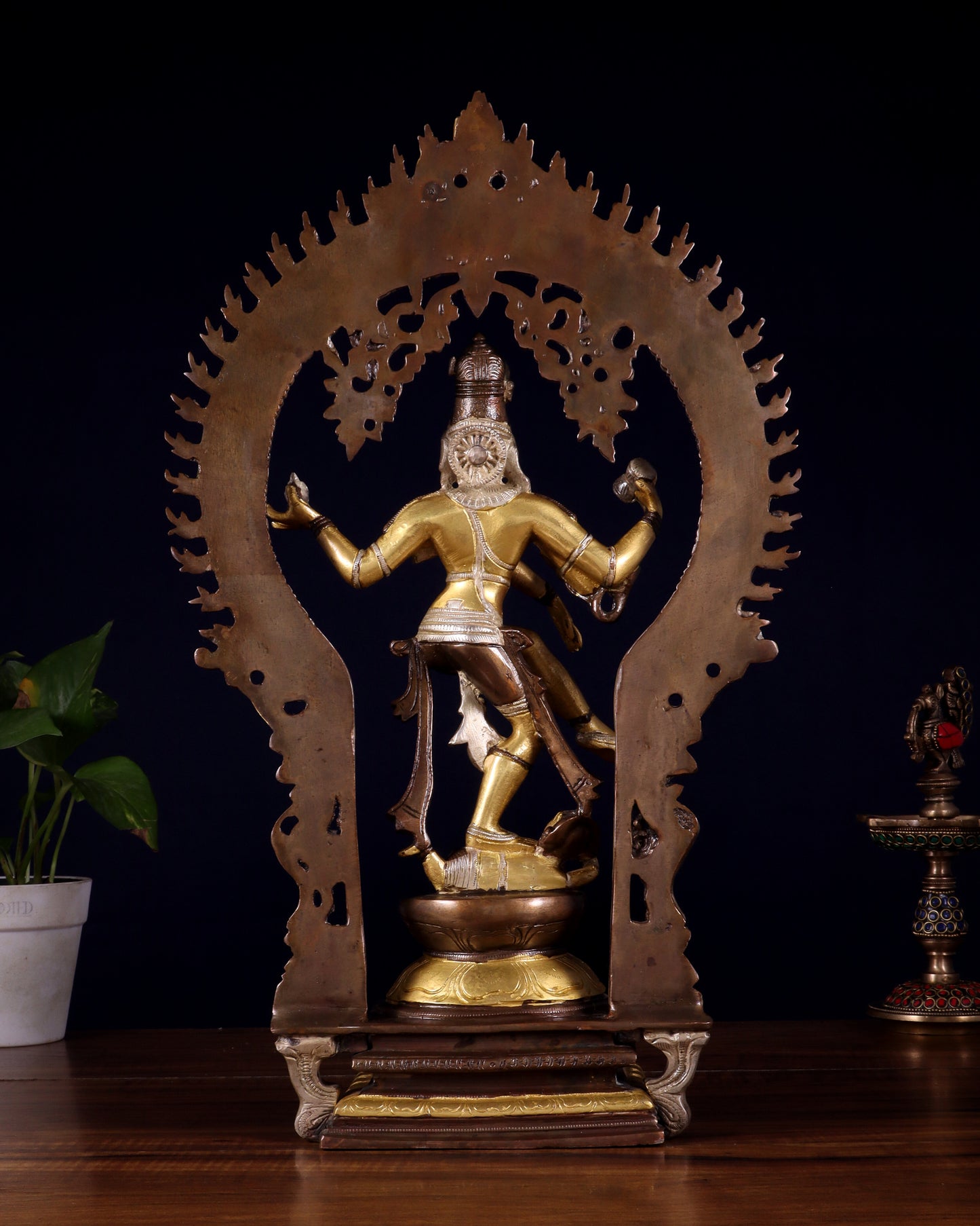 Brass Nataraja statue triple tone - 18" Height
