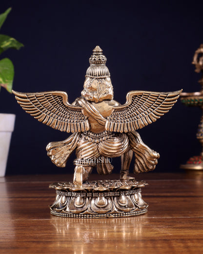 Brass Superfine Garuda Idol – Intricately Handcrafted 4.5 inch