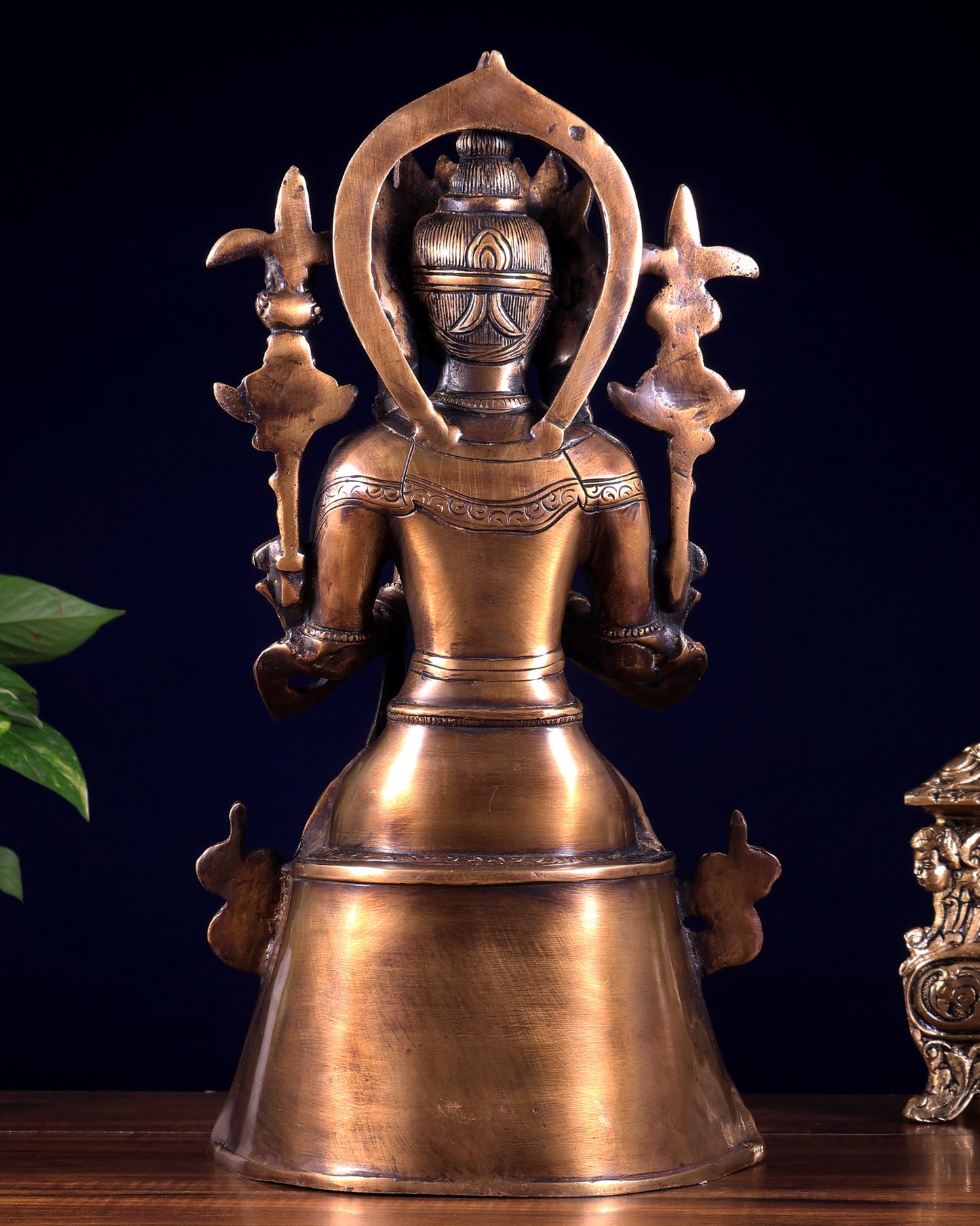 Majestic Tibetan Brass Maitreya Buddha Sculpture – The Future Buddha 14 inch