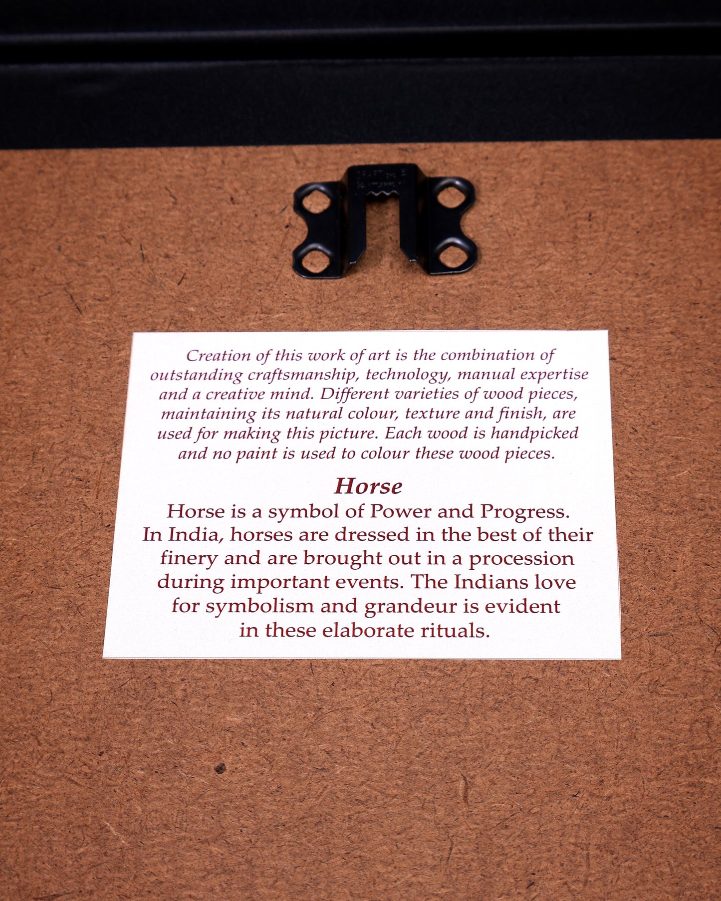 Three Horses | 3D Wooden Wall Hanging Frame with Glass