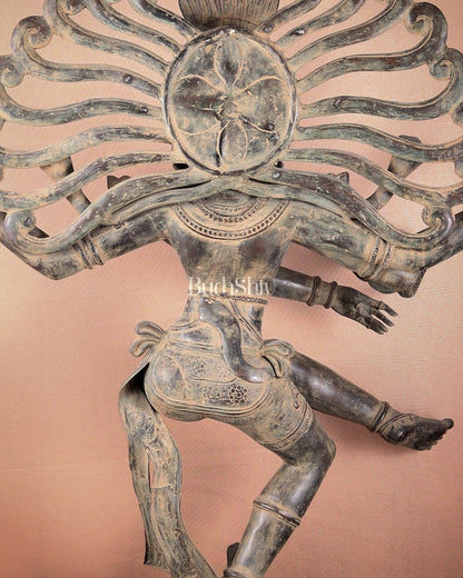 Pure Bronze Dancing Shiva Nataraja Sculpture 48 inch Rare find