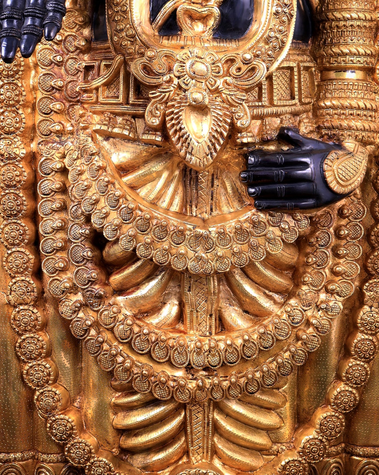 Brass Tirupati Balaji Statue 69 inch