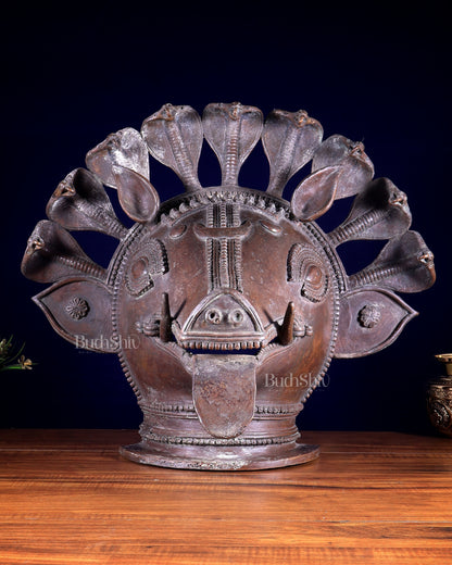 Varaha Panjurli Face – Vintage Bronze Handcrafted Sculpture | Lost Wax Casting 18 inch large