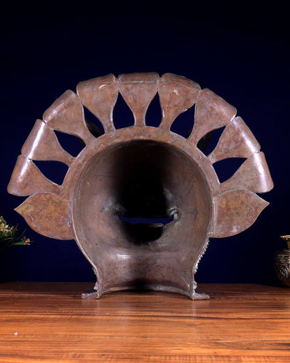 Varaha Panjurli Face – Vintage Bronze Handcrafted Sculpture | Lost Wax Casting 18 inch large