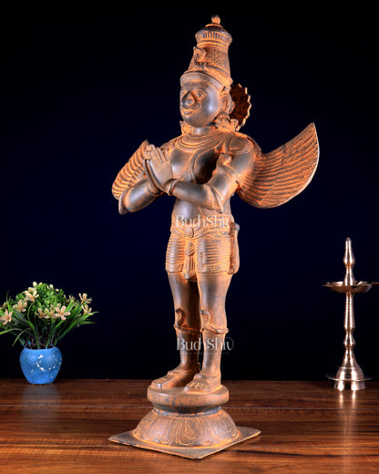Brass Standing Garuda Dev Statue - 22 Inch