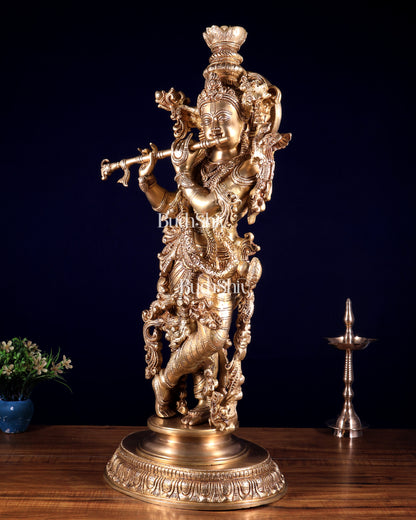Brass Superfine Lord Krishna Statue – 25.5 inch