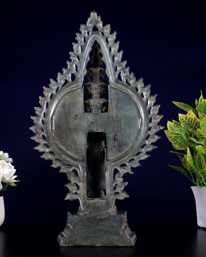 Vintage Bronze Avalokiteshvara – Handcrafted Sculpture 17"