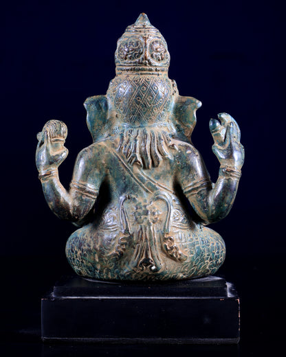 Bronze Ganesha Statue 6.5"