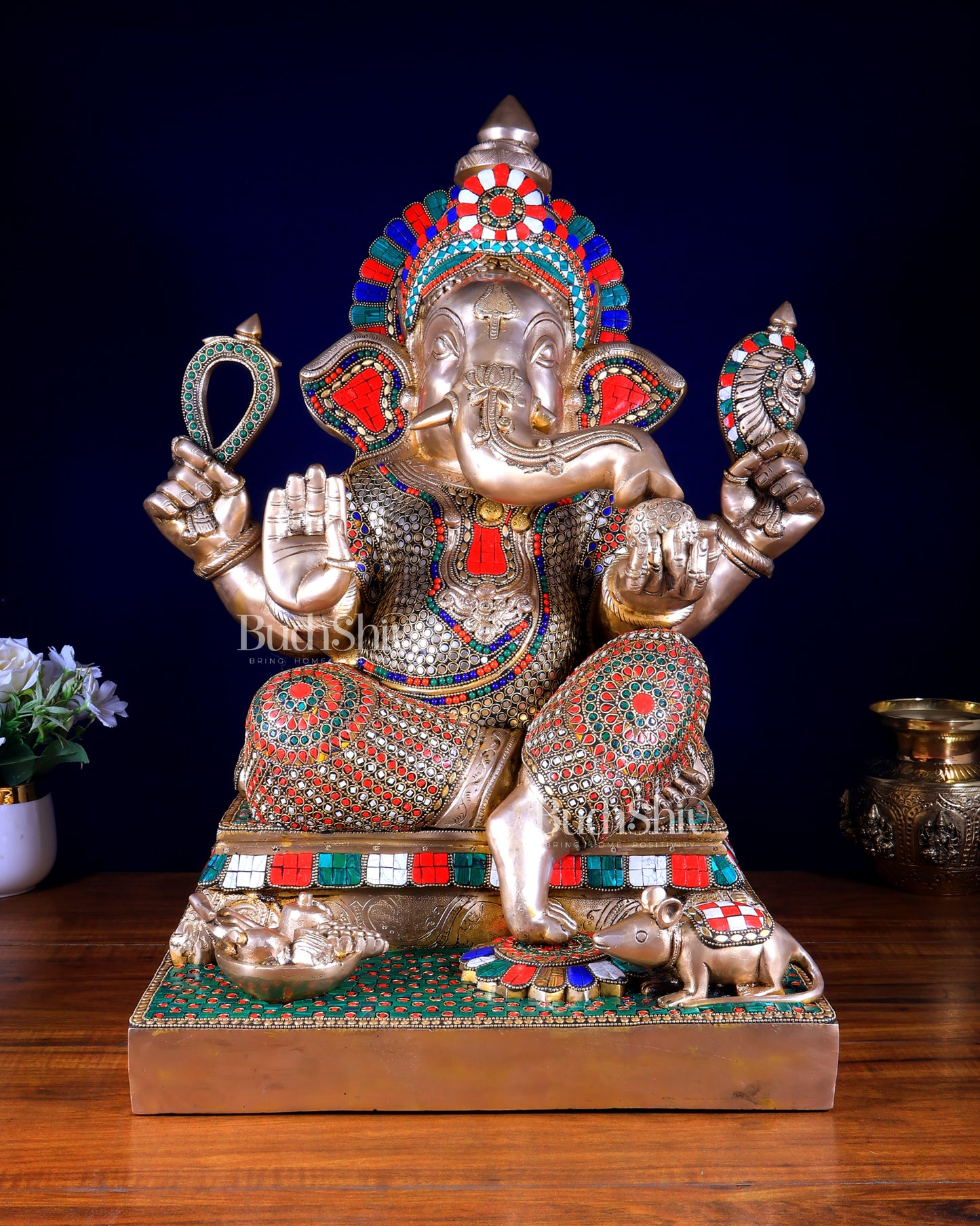 Brass Superfine Large Lord Ganesha Statue 25 inch