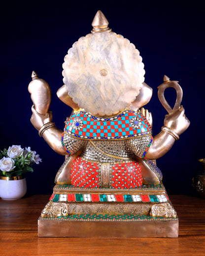Brass Superfine Large Lord Ganesha Statue 25 inch
