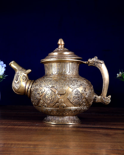 Brass Antique Surai Showpiece | Heavy Jug Design, 4 kg