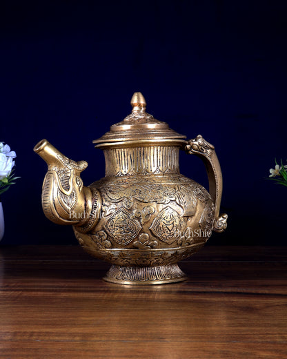 Brass Antique Surai Showpiece | Heavy Jug Design, 4 kg