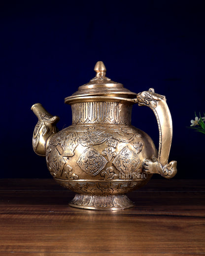 Brass Antique Surai Showpiece | Heavy Jug Design, 4 kg