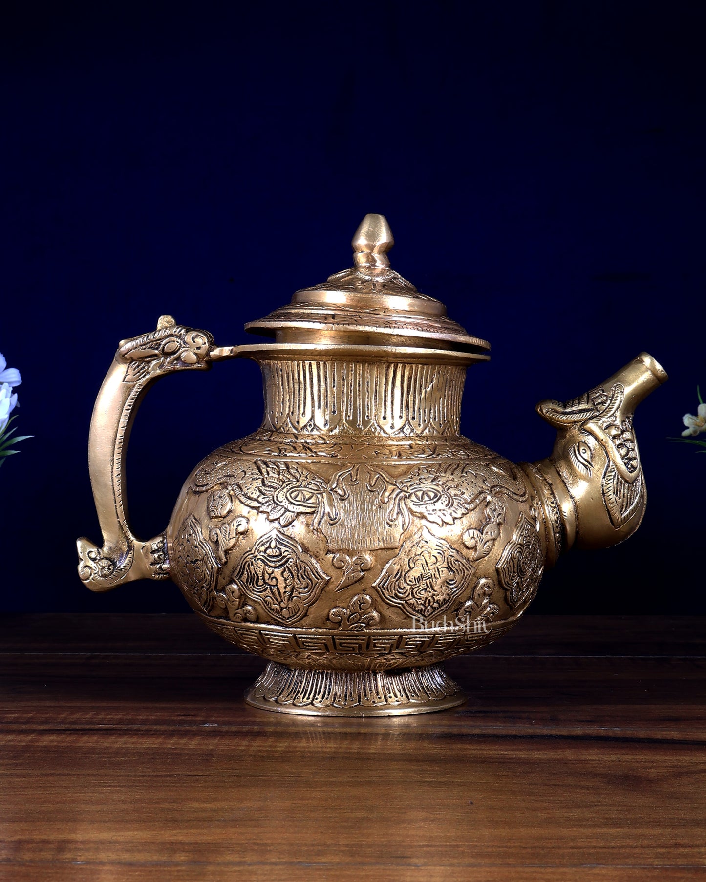 Brass Antique Surai Showpiece | Heavy Jug Design, 4 kg