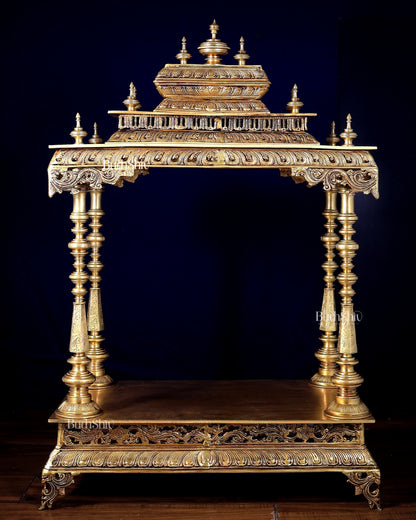 Pure Brass Temple – Large Size for Home Mandir 38 inch