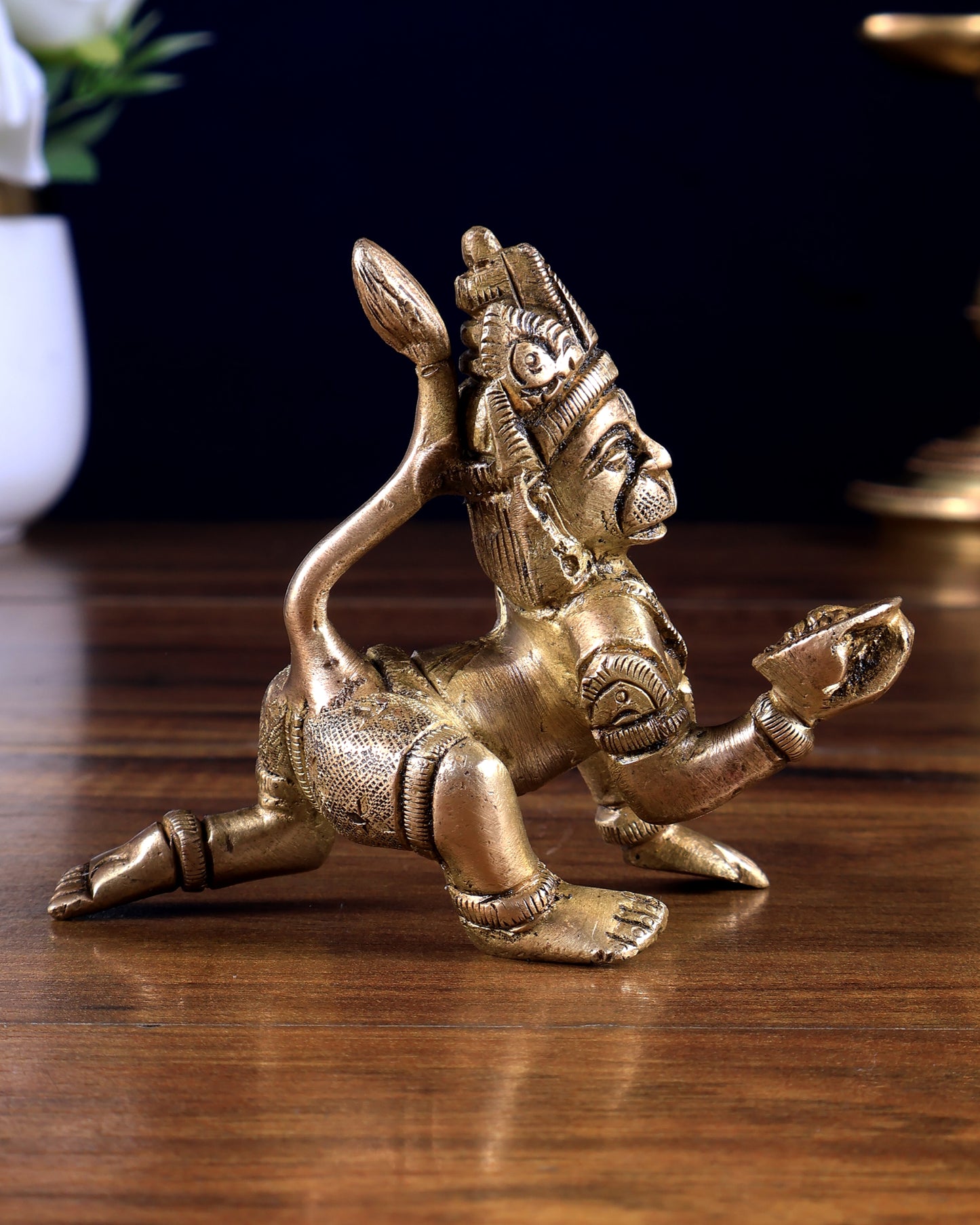 Pure Brass Bal Hanuman – Baby Hanuman Ji Idol 3 inch