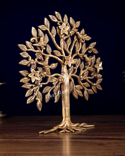 Pure brass standing tree 13 inch