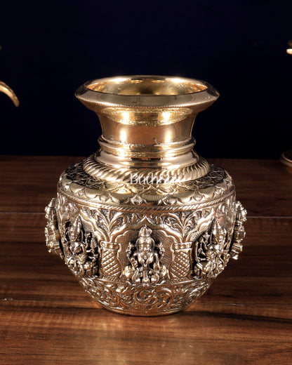 Brass Ashtalakshmi Kalash | 3D
