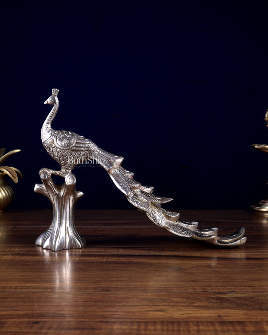 Pure brass Peacock showpiece 12 inch