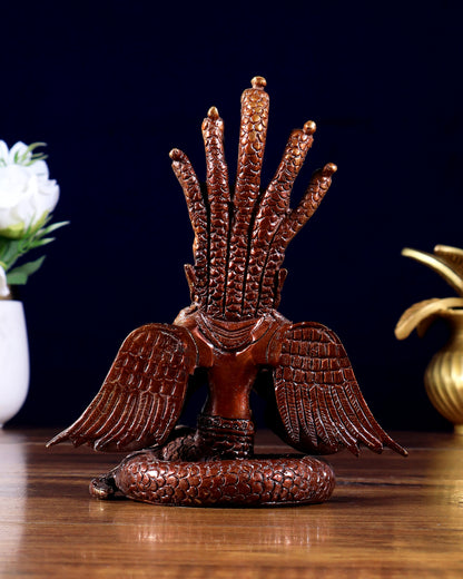 Brass Naga Kanya Idol – Unique Dual Tone Finish 5.5 inch