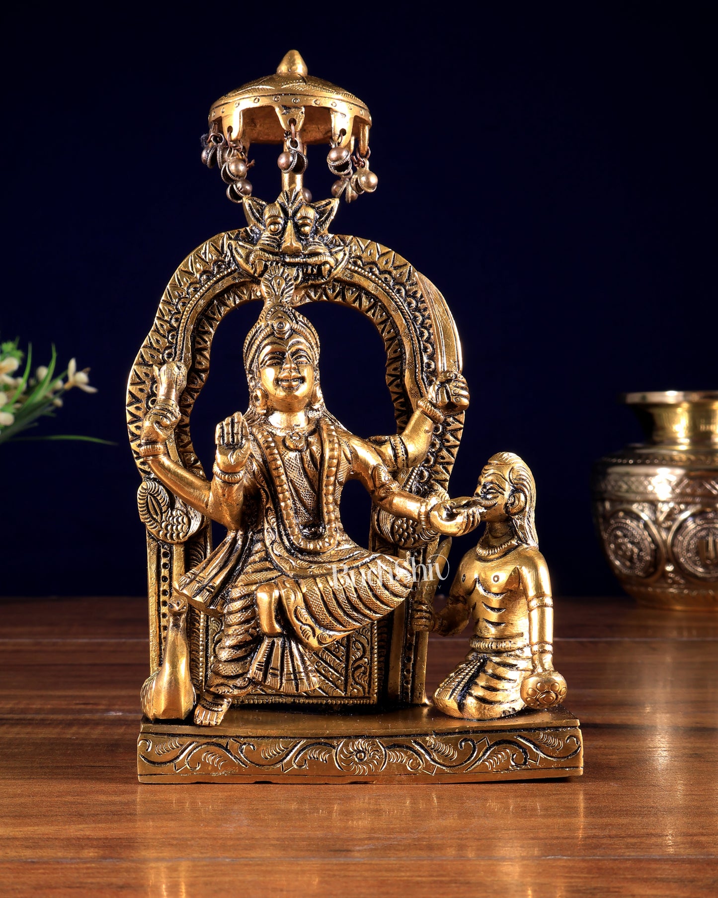 Brass Baglamukhi Statue – Divine Protector Idol