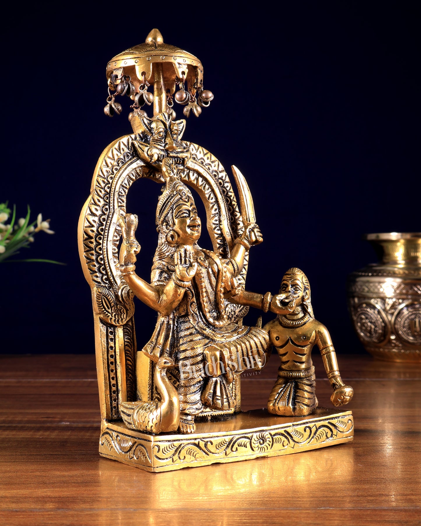 Brass Baglamukhi Statue – Divine Protector Idol