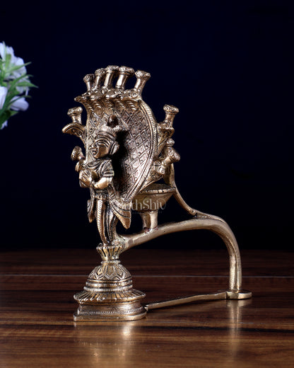 Pure Brass Unique Sheshanag Agarbatti Aarti Diya