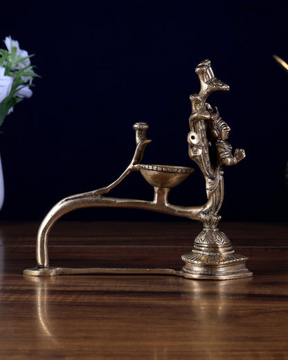 Pure Brass Unique Sheshanag Agarbatti Aarti Diya