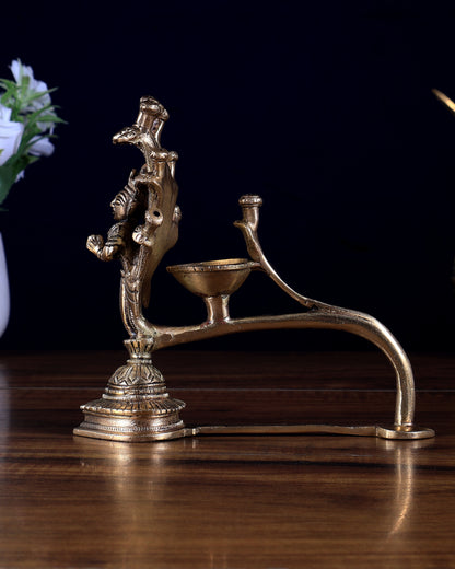 Pure Brass Unique Sheshanag Agarbatti Aarti Diya