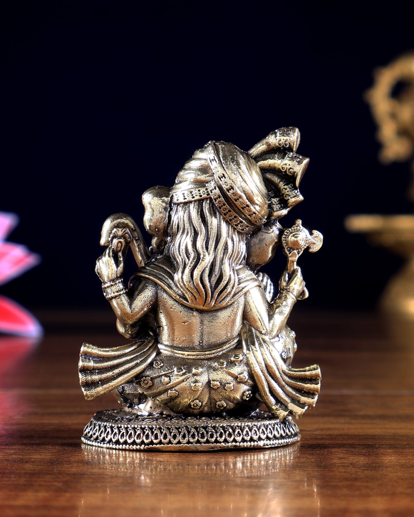 Miniature Brass Superfine Ganesha Idol – Pocket-Size Blessings for Home & Gifts