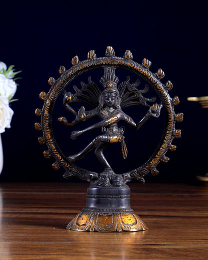 Brass Nataraja Statue 5 " black tone