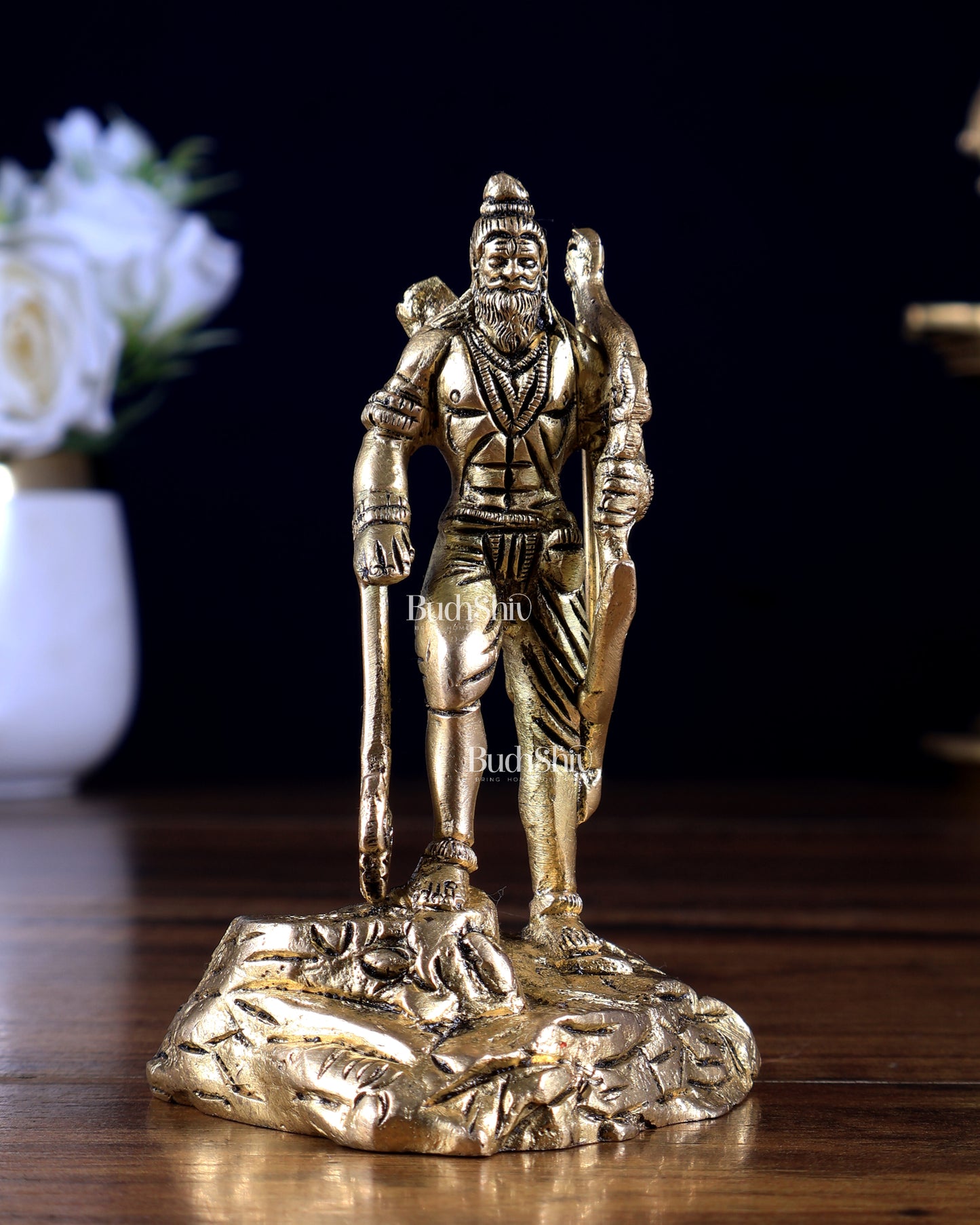 Brass Small Parshurama Idol 4 inch