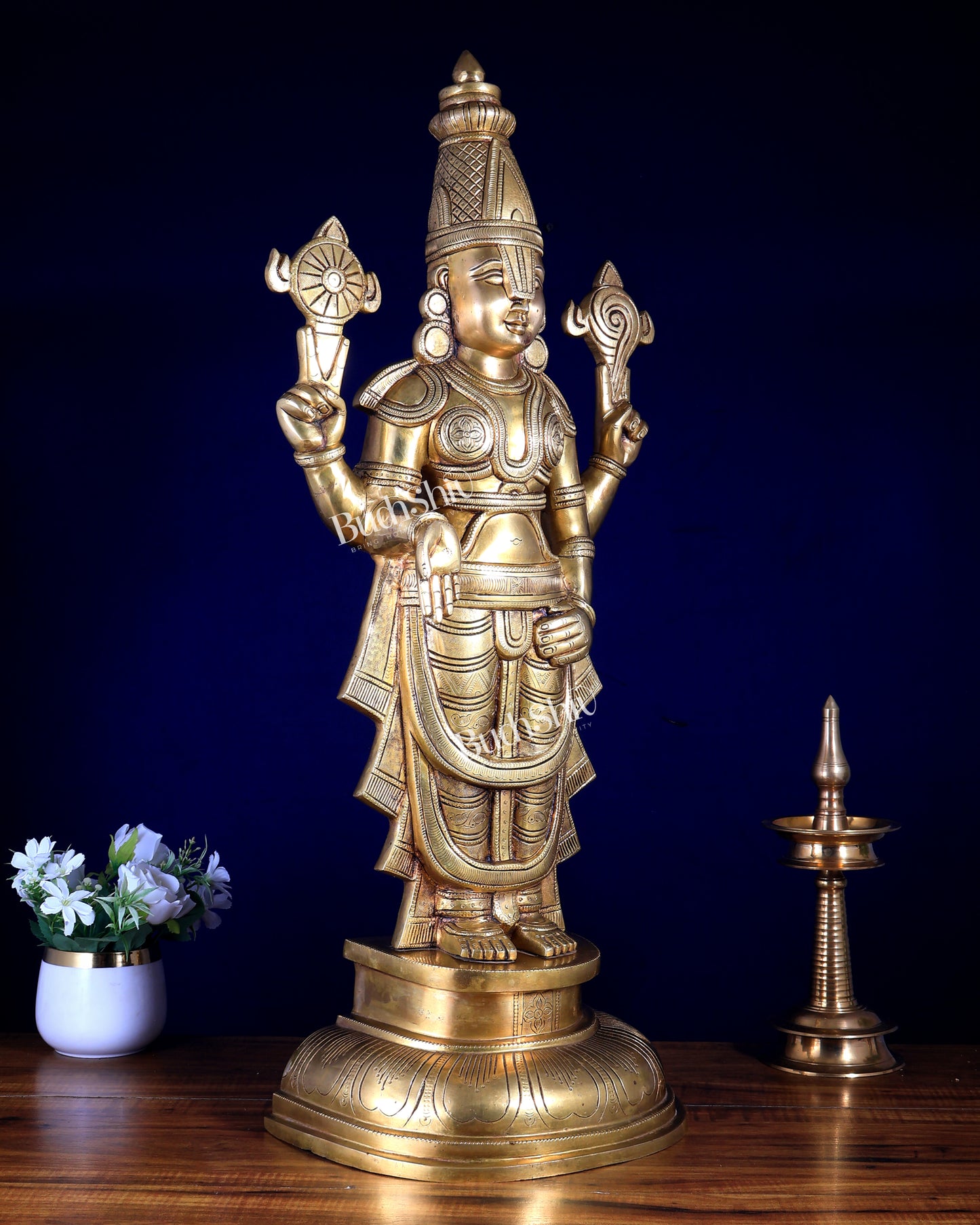 Brass Superfine Tirupati Balaji Statue - 30"
