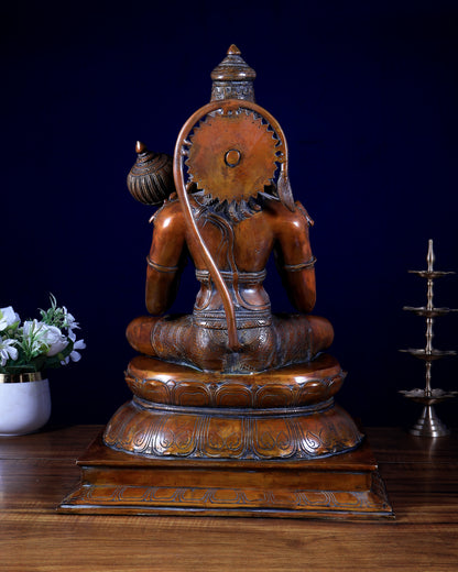 Handcrafted Brass lord Hanuman Sculpture - 18 inch