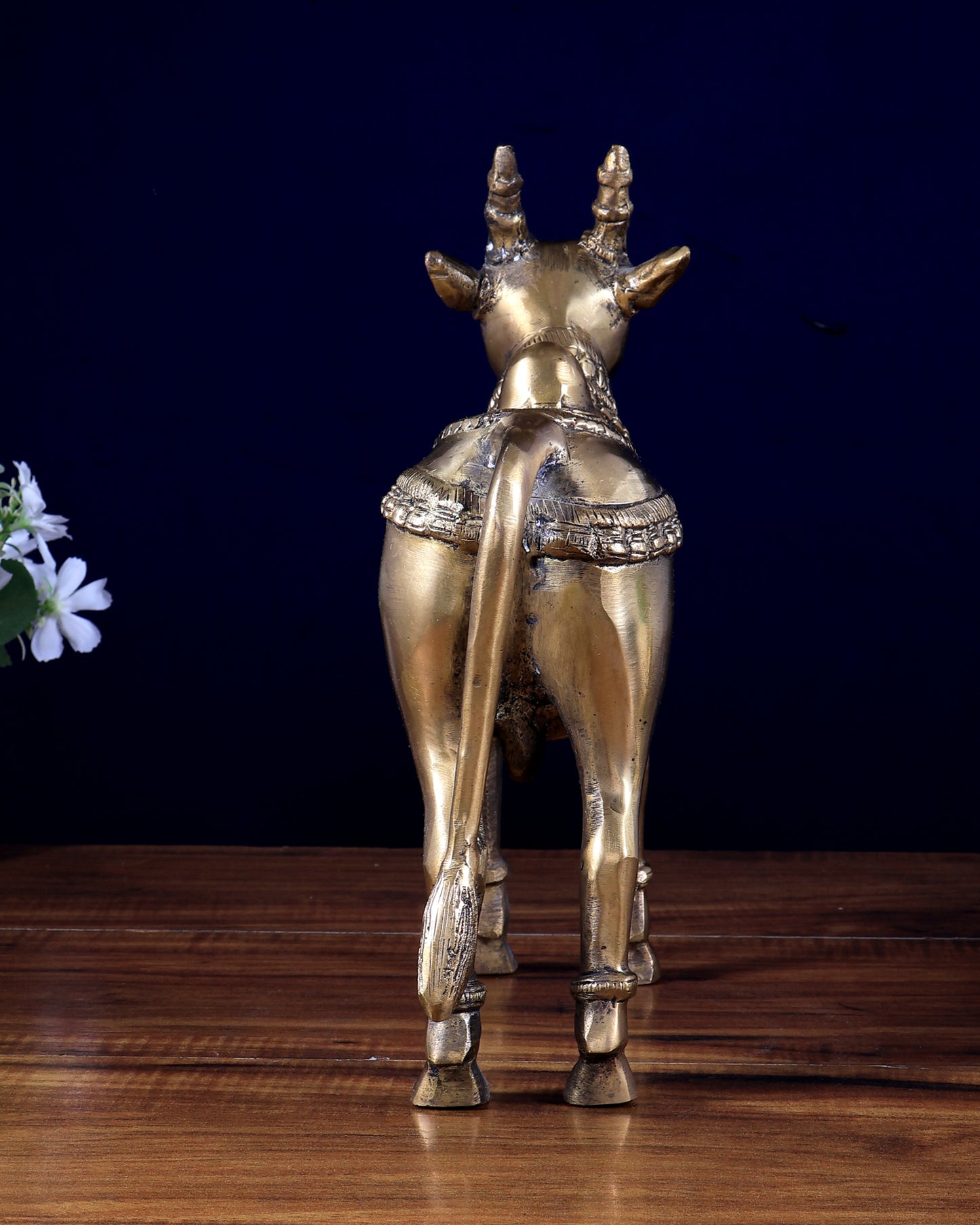 Brass Standing Nandi Statue 16 inch