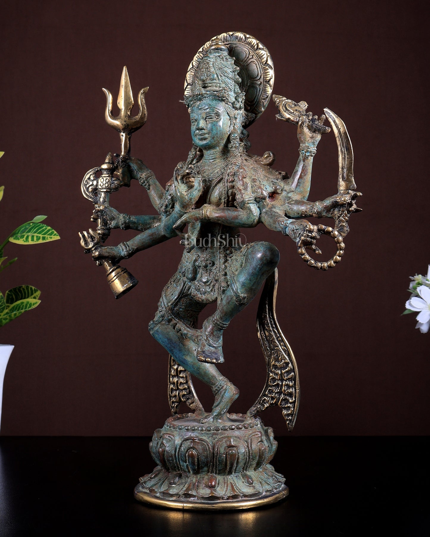 Bronze Ardhanarishwara Indonesian Depiction Sculpture