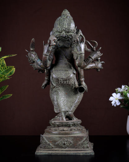 Bronze Standing Ganesha Sculpture – Museum Grade 15 inch