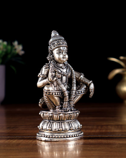 Brass Superfine Lord Ayyappa Idol 5 inch