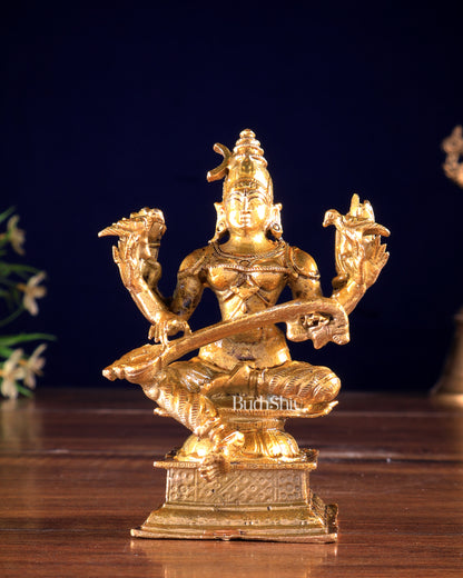 Panchaloha Bronze Raja Shyamala Devi Matangi Idol 4 inch