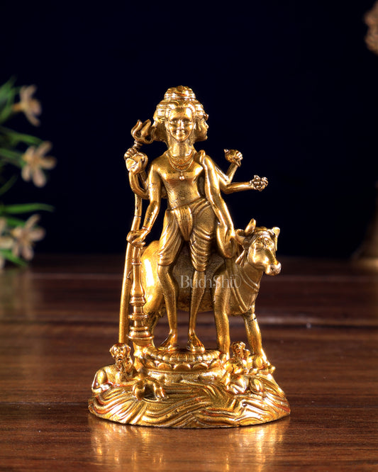Panchaloha Bronze Dattatreya Datta Guru Idol 3 inch