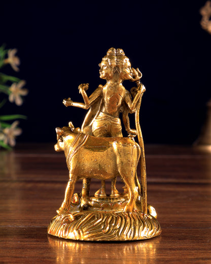 Panchaloha Bronze Dattatreya Datta Guru Idol 3 inch